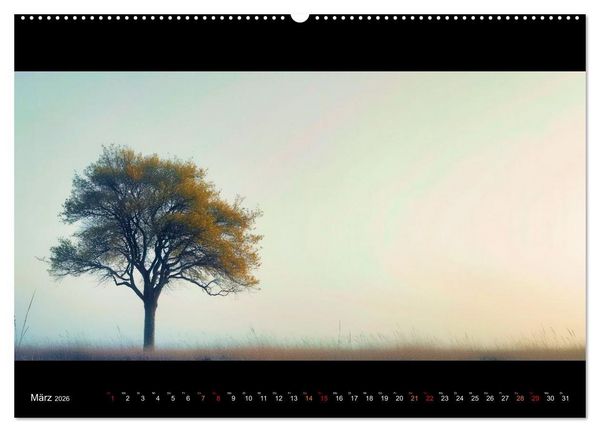 Produktbild: Puristische Landschaften (hochwertiger Premium Wandkalender 2026 DIN A2 quer), Kunstdruck in Hochglanz