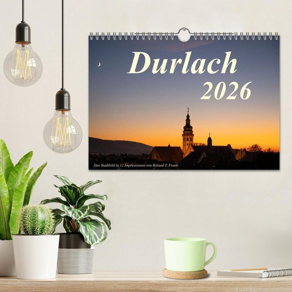 Produktbild: Durlach, das Stadtbild in 12 Impressionen (Wandkalender 2026 DIN A4 quer), CALVENDO Monatskalender