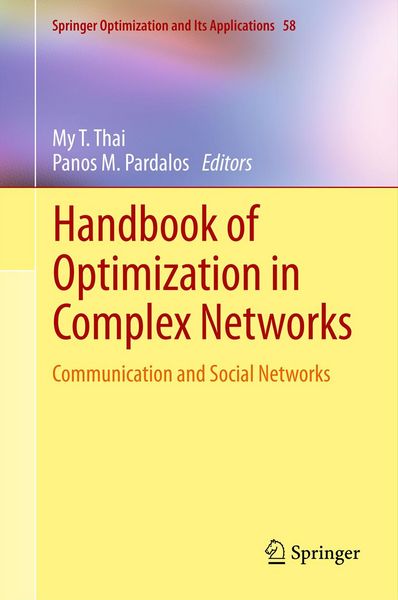 Produktbild: Handbook of Optimization in Complex Networks