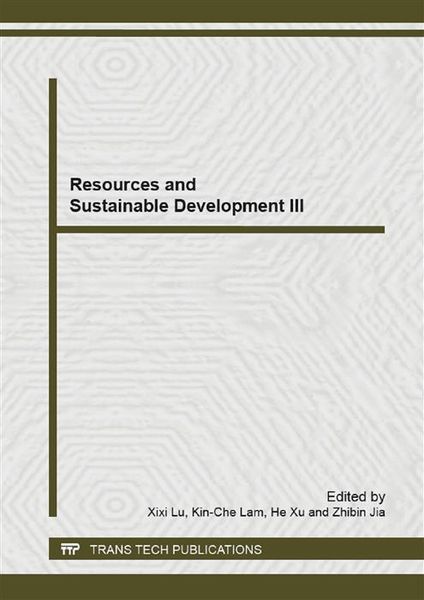 Produktbild: Resources and Sustainable Development III