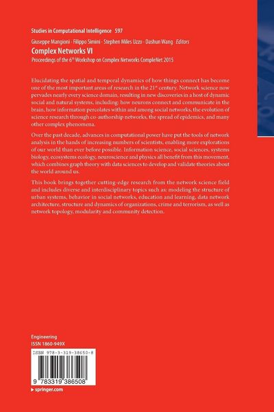 Produktbild: Complex Networks VI