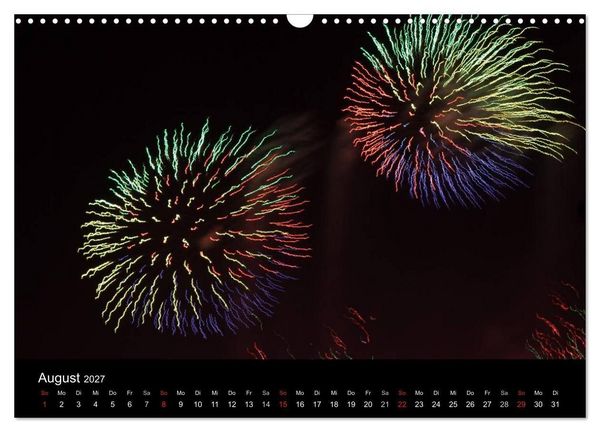 Produktbild: Feuerwerk (Wandkalender 2027 DIN A3 quer), CALVENDO Monatskalender