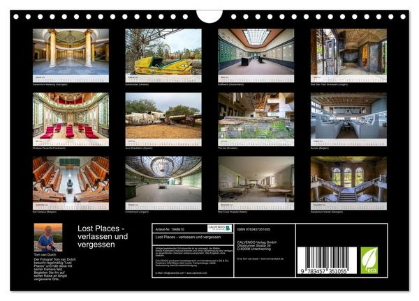 Produktbild: Lost Places - verlassen und vergessen (Wandkalender 2026 DIN A4 quer), CALVENDO Monatskalender