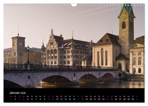 Produktbild: Z&Uuml;RICH - Little Big City (Wandkalender 2026 DIN A3 quer), CALVENDO Monatskalender