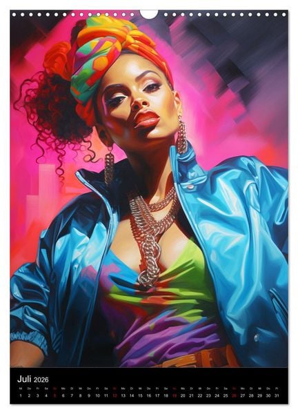 Produktbild: Rap Queens. Badass Attitude im Streetwear-Charme (Wandkalender 2026 DIN A3 hoch), CALVENDO Monatskalender