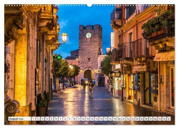 Produktbild: Sizilien - Taormina (hochwertiger Premium Wandkalender 2026 DIN A2 quer), Kunstdruck in Hochglanz