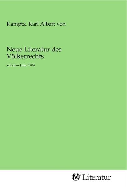 Produktbild: Neue Literatur des V&ouml;lkerrechts