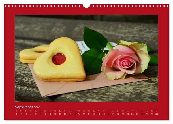 Produktbild: Botschaften mit Herz! (Wandkalender 2026 DIN A3 quer), CALVENDO Monatskalender