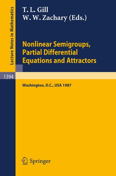 Produktbild: Nonlinear Semigroups, Partial Differential Equations and Attractors