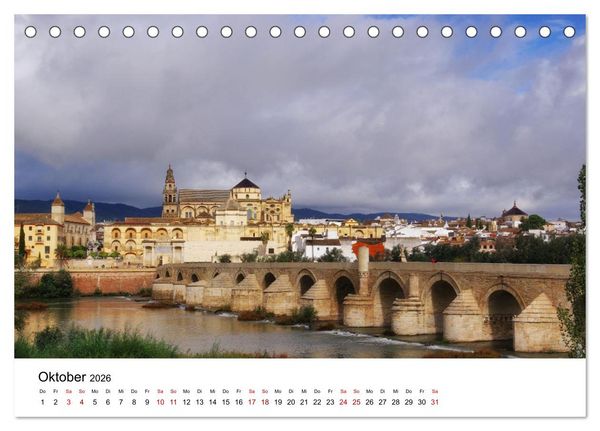 Produktbild: C&oacute;rdoba -Temperamentvolles Andalusien (Tischkalender 2026 DIN A5 quer), CALVENDO Monatskalender