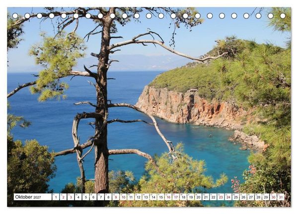 Produktbild: Lykien. T&uuml;rkische S&uuml;dk&uuml;ste zwischen Kalkan und Kemer (Tischkalender 2027 DIN A5 quer), CALVENDO Monatskalender