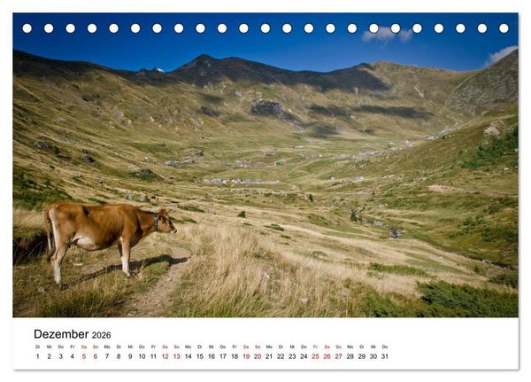 Produktbild: Verfluchtes Gebirge - Peaks of the Balkans - Wandern im Prokletije-Gebirge, Kosovo, Montenegro, Albanien (Tischkalender 2026 DIN A5 quer), CALVENDO Monatskalender