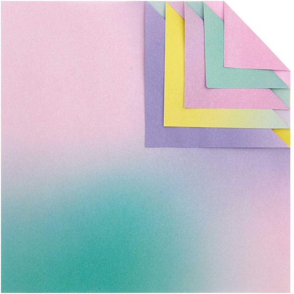 Produktbild: Origami Duo Color, Blurry Gradient MIX, 15 x 15 cm, 100 Blatt
