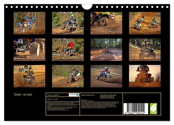 Produktbild: Quad - so cool (Wandkalender 2026 DIN A4 quer), CALVENDO Monatskalender