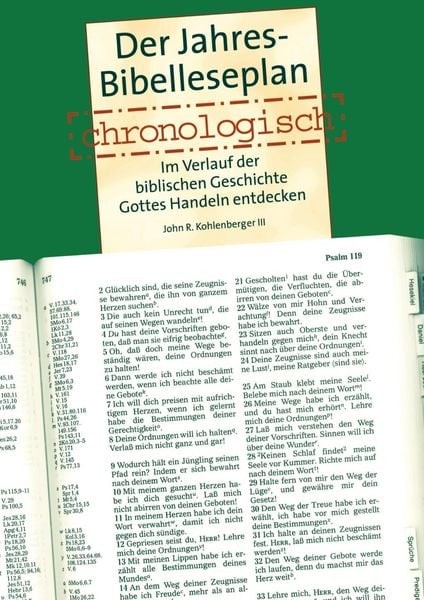 Produktbild: Der Jahres Bibelleseplan chronologisch