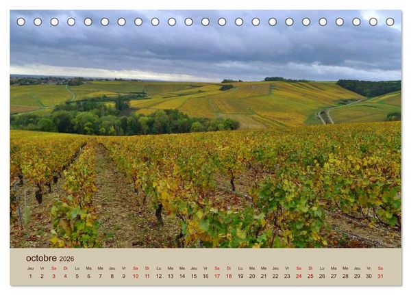 Produktbild: Paysages de l'Yonne (Calendrier de bureau 2026 DIN A5 vertical), CALVENDO calendrier mensuel