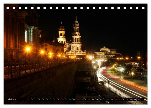 Produktbild: Elbflorenzansichten (Tischkalender 2026 DIN A5 quer), CALVENDO Monatskalender