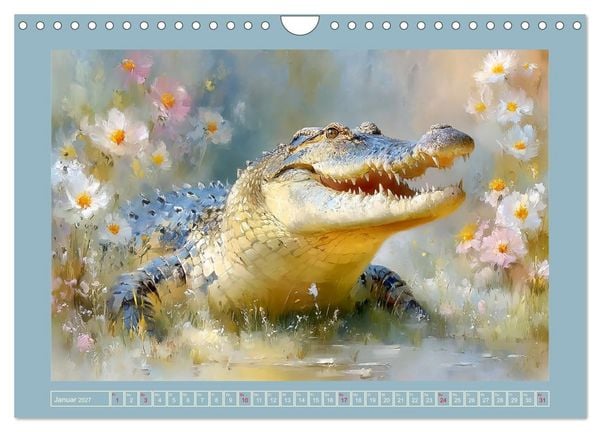Produktbild: Krokodile. Stille Kraft irgendwo am Wasser (Wandkalender 2027 DIN A4 quer), CALVENDO Monatskalender