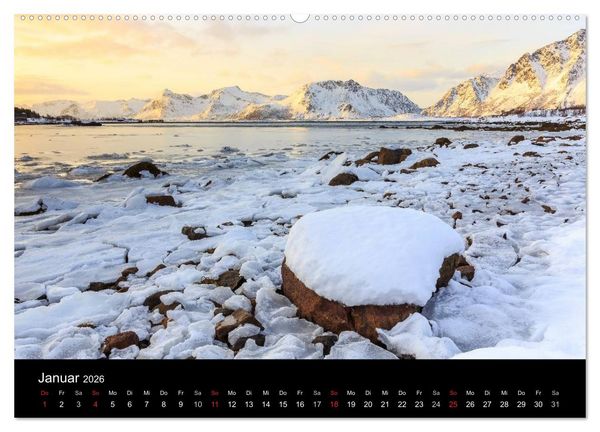 Produktbild: LOFOTEN - Inselparadies im Norden Norwegens (Wandkalender 2026 DIN A2 quer), CALVENDO Monatskalender