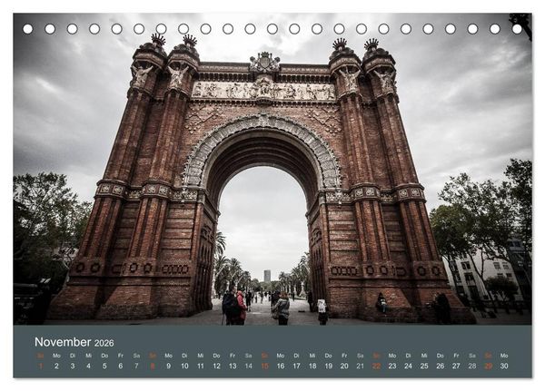 Produktbild: Barcelona - Faszinierende Architektur (Tischkalender 2026 DIN A5 quer), CALVENDO Monatskalender