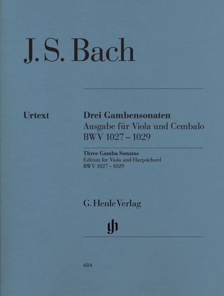 Johann Sebastian Bach - Drei Gambensonaten BWV 1027-1029