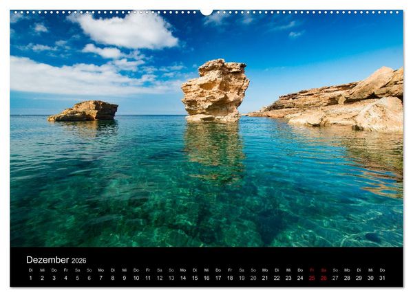 Produktbild: Ibiza und seine Farben (Wandkalender 2026 DIN A2 quer), CALVENDO Monatskalender