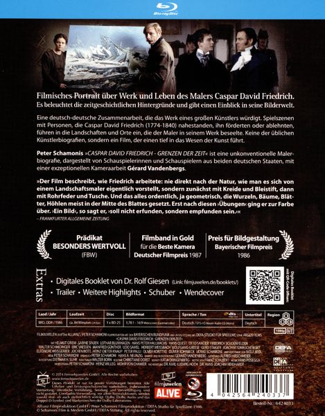 Produktbild: Caspar David Friedrich - Grenzen der Zeit (DEFA Filmjuwelen)