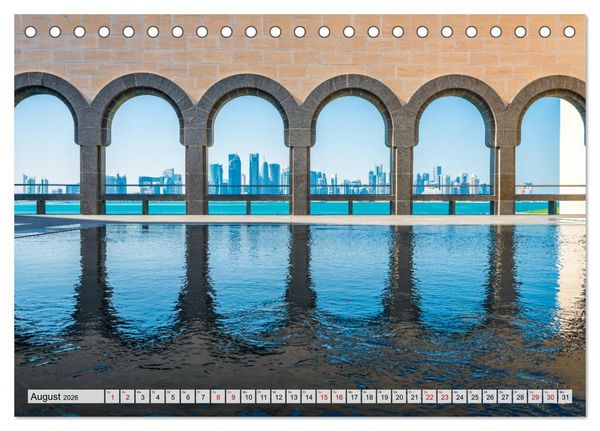Produktbild: Doha - Hauptstadt von Katar (Tischkalender 2026 DIN A5 quer), CALVENDO Monatskalender
