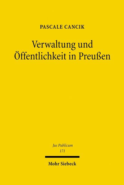Produktbild: Verwaltung und &Ouml;ffentlichkeit in Preu&szlig;en