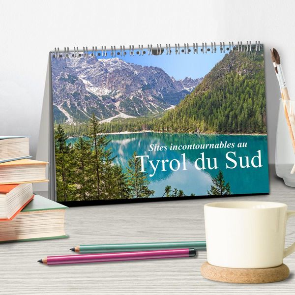 Produktbild: Sites incontournables au Tyrol du Sud (Calendrier de bureau 2026 DIN A5 vertical), CALVENDO calendrier mensuel
