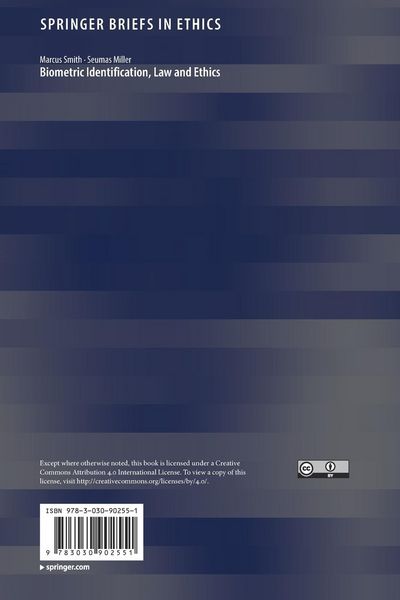 Produktbild: Biometric Identification, Law and Ethics