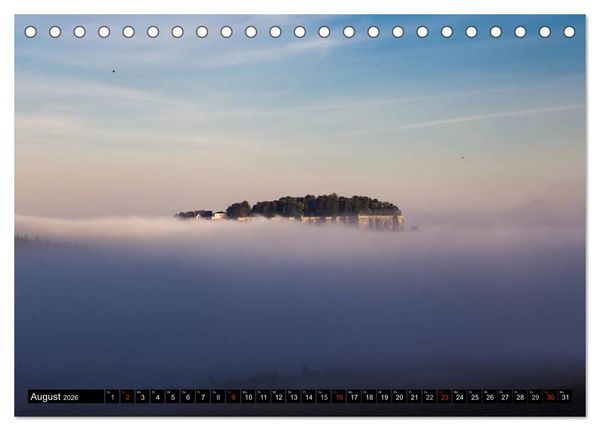 Produktbild: Nebelwelten S&auml;chsische Schweiz (Tischkalender 2026 DIN A5 quer), CALVENDO Monatskalender
