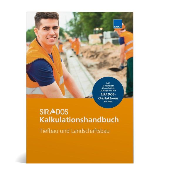 Produktbild: SIRADOS Kalkulationshandbuch Tiefbau und Landschaftsbau