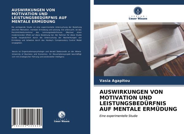 Produktbild: Auswirkungen von Motivation und Leistungsbed&uuml;rfnis Auf Mentale Erm&uuml;dung