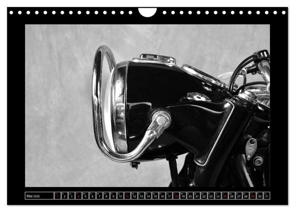 Produktbild: BMW R69S in schwarzweiss (Wandkalender 2025 DIN A4 quer), CALVENDO Monatskalender