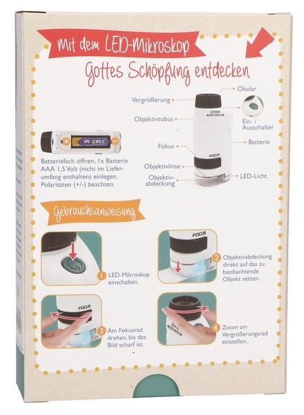 Produktbild: Mini-LED-Mikroskop - Gottes Sch&ouml;pfung entdecken