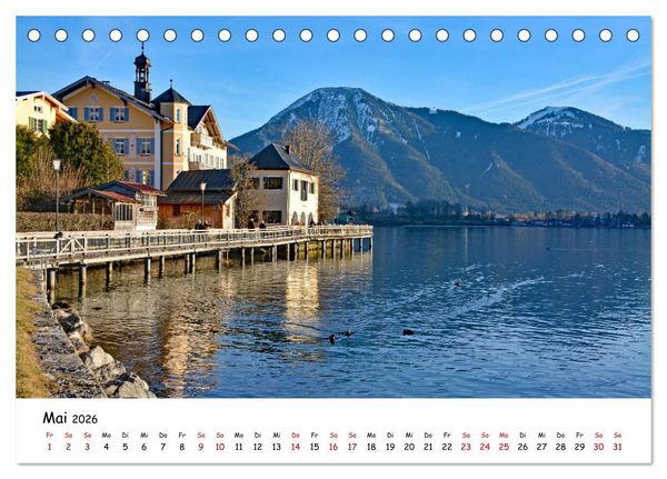 Produktbild: Winterstimmung am Tegernsee (Tischkalender 2026 DIN A5 quer), CALVENDO Monatskalender