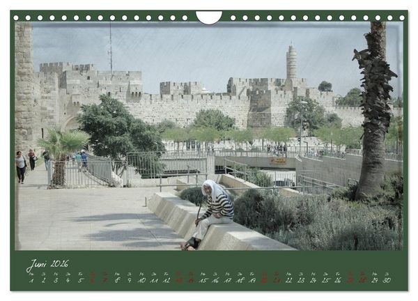 Produktbild: Unterwegs in Jerusalem (Wandkalender 2026 DIN A4 quer), CALVENDO Monatskalender