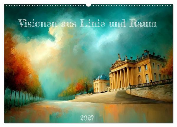 Produktbild: Visionen aus Linie und Raum (Wandkalender 2027 DIN A2 quer), CALVENDO Monatskalender