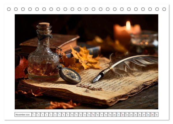 Produktbild: Schatten der Zeit (Tischkalender 2026 DIN A5 quer), CALVENDO Monatskalender