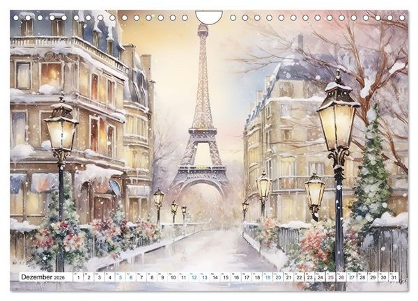 Produktbild: Eiffelturm: Kreativ anders (Wandkalender 2026 DIN A4 quer), CALVENDO Monatskalender