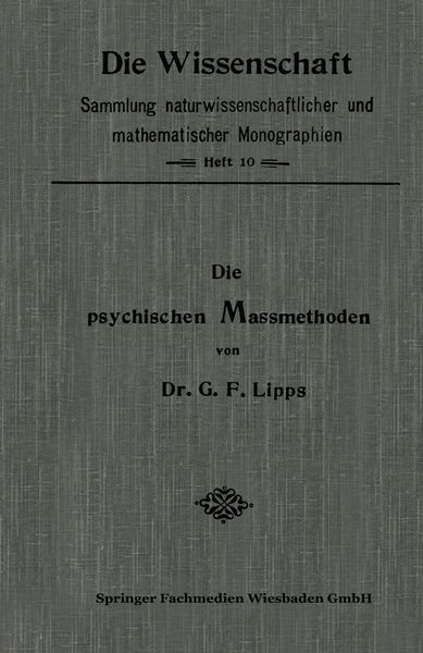 Produktbild: Die Psychischen Massmethoden