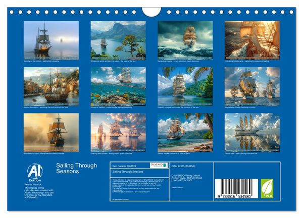 Produktbild: Sailing Through Seasons (Wall Calendar 2026 DIN A4 landscape), CALVENDO 12 Month Wall Calendar