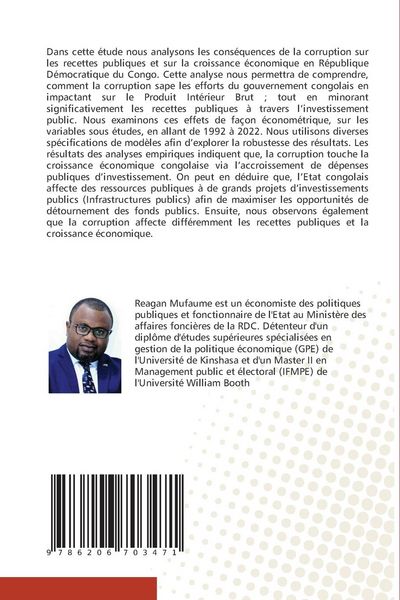 Produktbild: Corruption, Recettes Publiques Et Croissance Economique En Rdc.