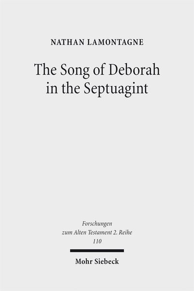 Produktbild: The Song of Deborah in the Septuagint