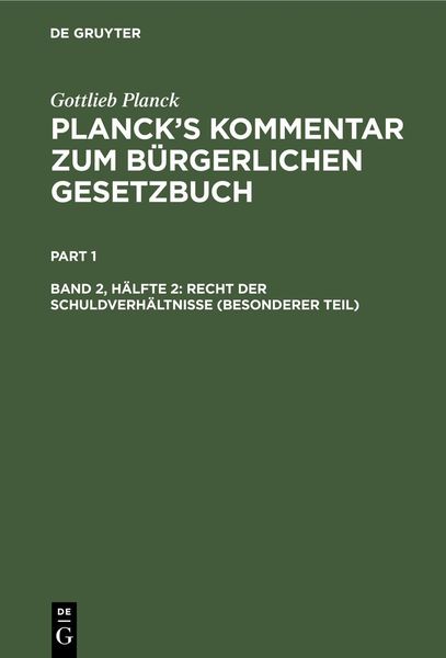 Produktbild: Recht der Schuldverh&auml;ltnisse (Besonderer Teil)