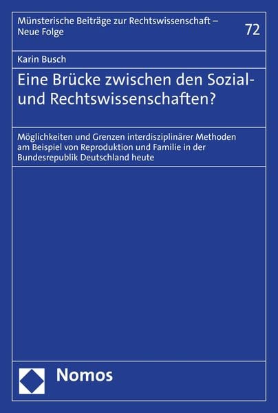 Produktbild: Eine Br&uuml;cke zwischen den Sozial- und Rechtswissenschaften?