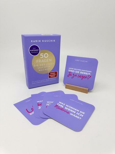 Produktbild: 50 Fragen, die das Leben leichter machen - Das Kartenset zum Buch