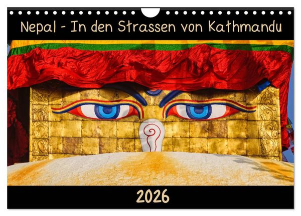 Produktbild: Nepal - In den Stra&szlig;en von Kathmandu (Wandkalender 2026 DIN A4 quer), CALVENDO Monatskalender