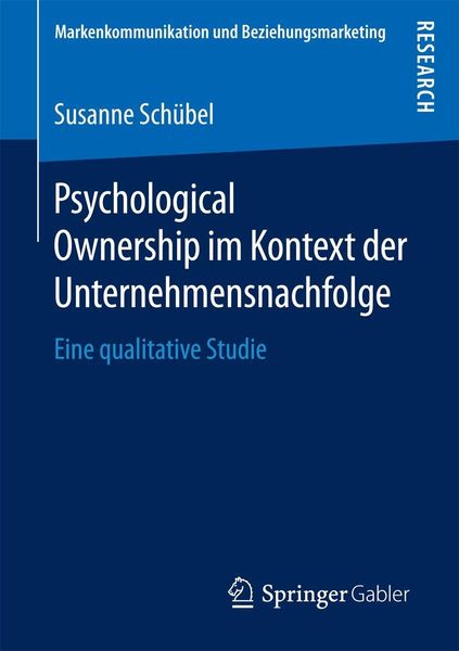 Produktbild: Psychological Ownership im Kontext der Unternehmensnachfolge